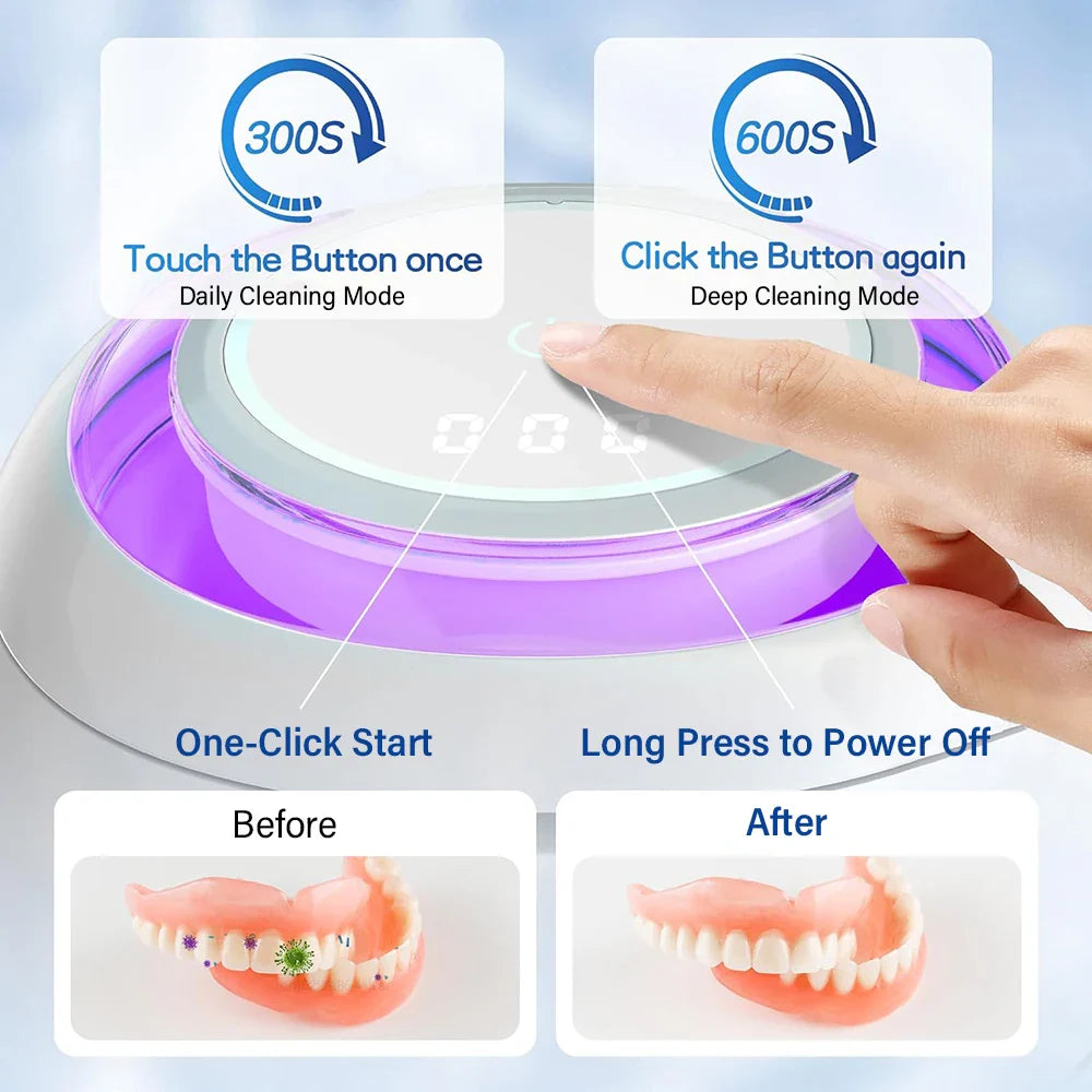 Mini Portable UV Ultrasonic Cleaner - Wholesalus