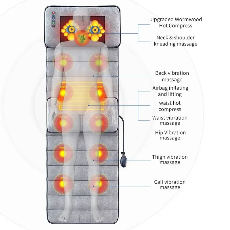 Electric Full Body Massage Mattress - Wholesalus