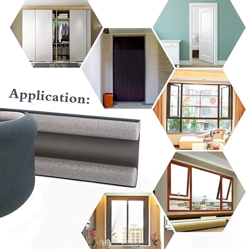 Flexible Double Protector Door Sealing Strip - Wholesalus