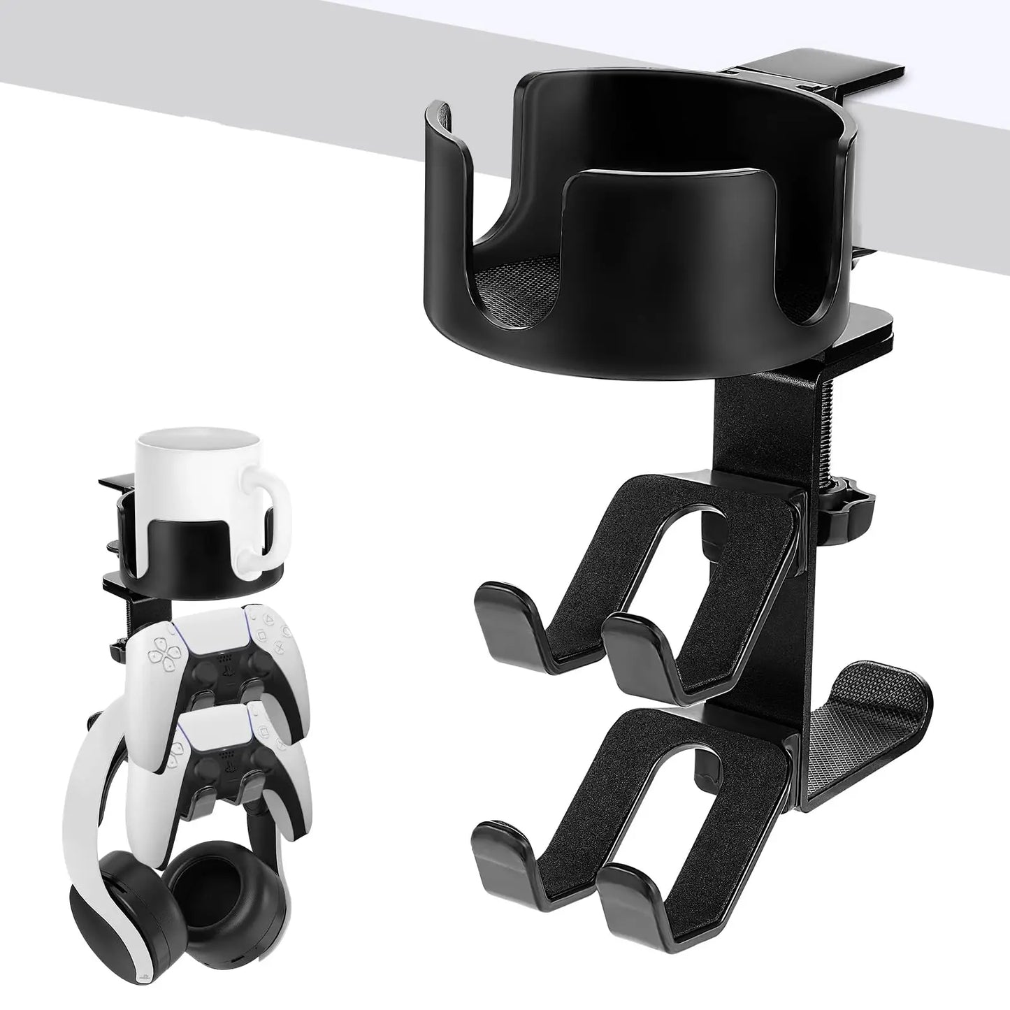 4 in 1 Desk Cup Holder with Headphone Stand - Wholesalus