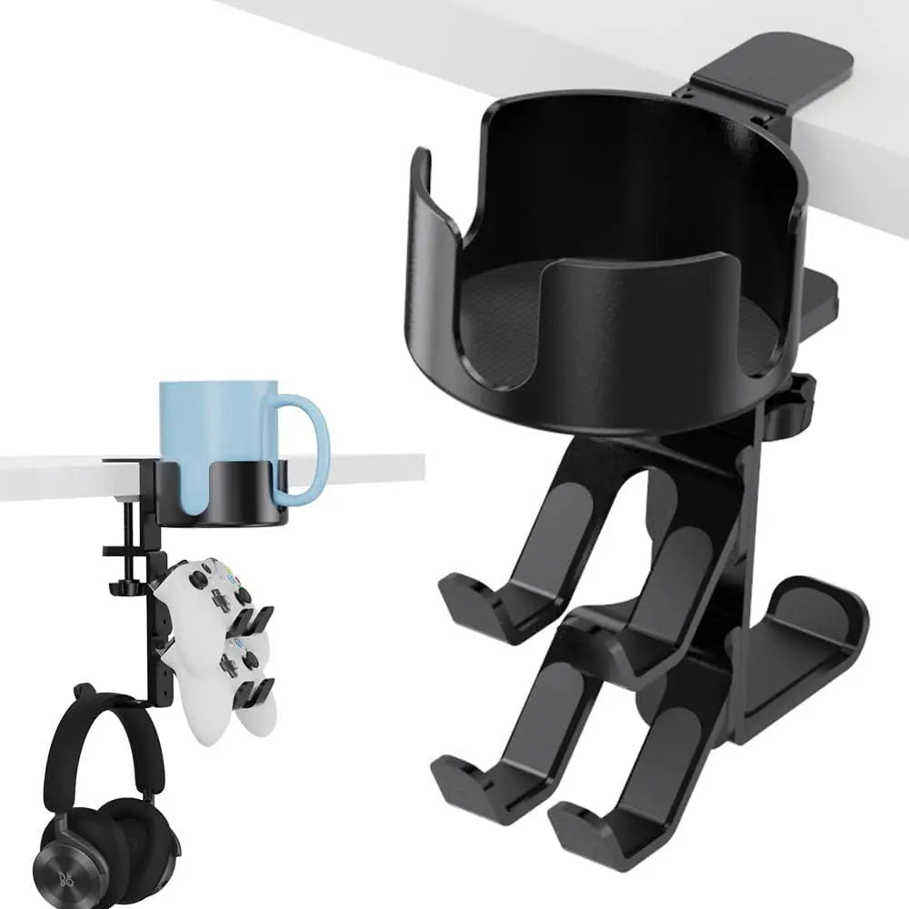 4 in 1 Desk Cup Holder with Headphone Stand - Wholesalus