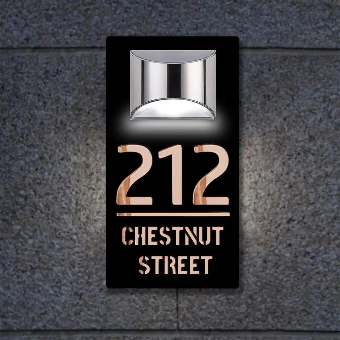 Solar House Address Sign Light - Wholesalus