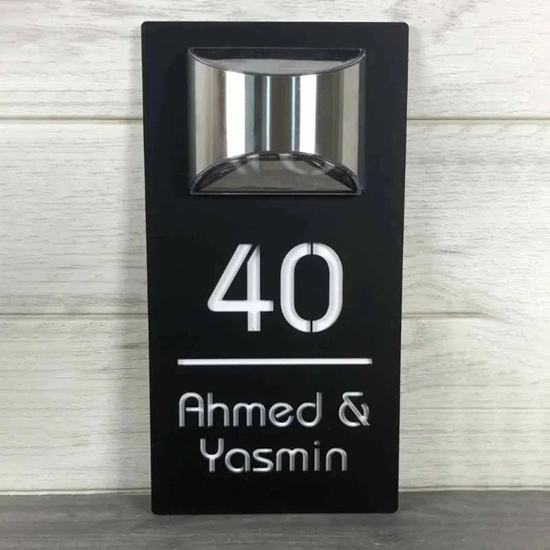 Solar House Address Sign Light - Wholesalus