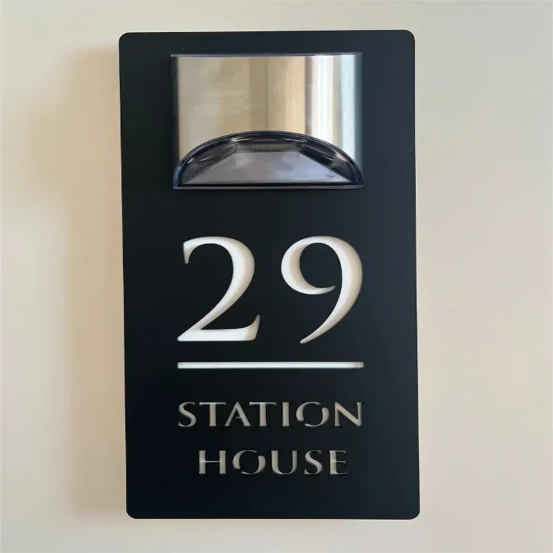 Solar House Address Sign Light - Wholesalus