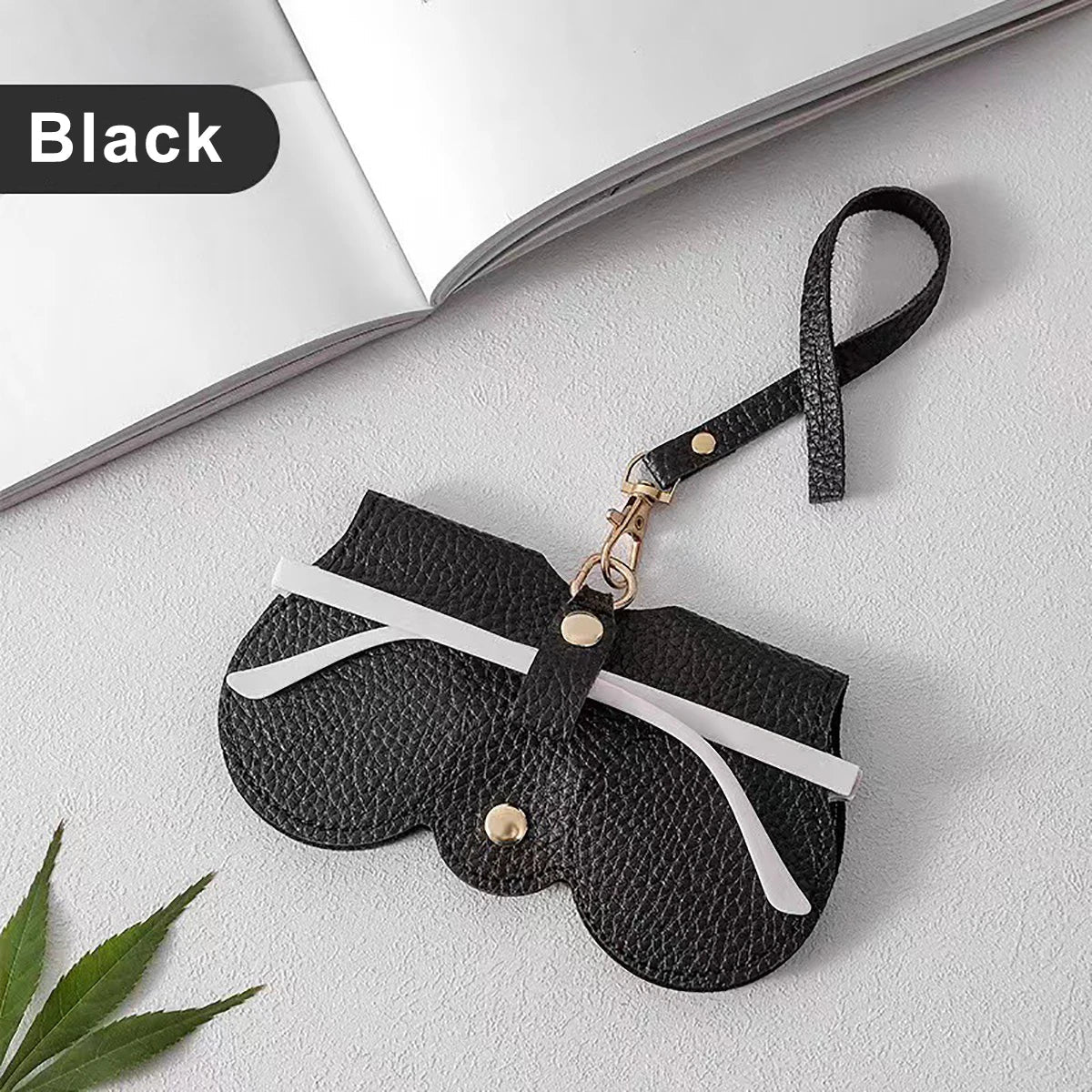 Hanging PU Leather Sunglasses Pouch - Wholesalus