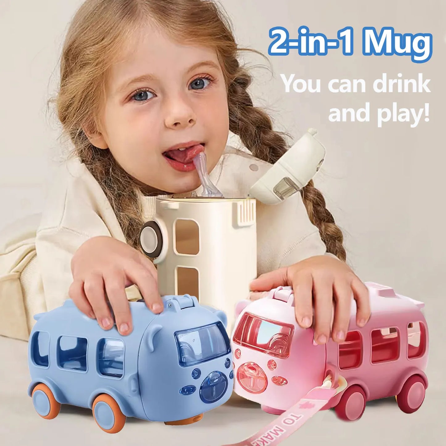 Portable Bus Shape Water Bottle - Wholesalus