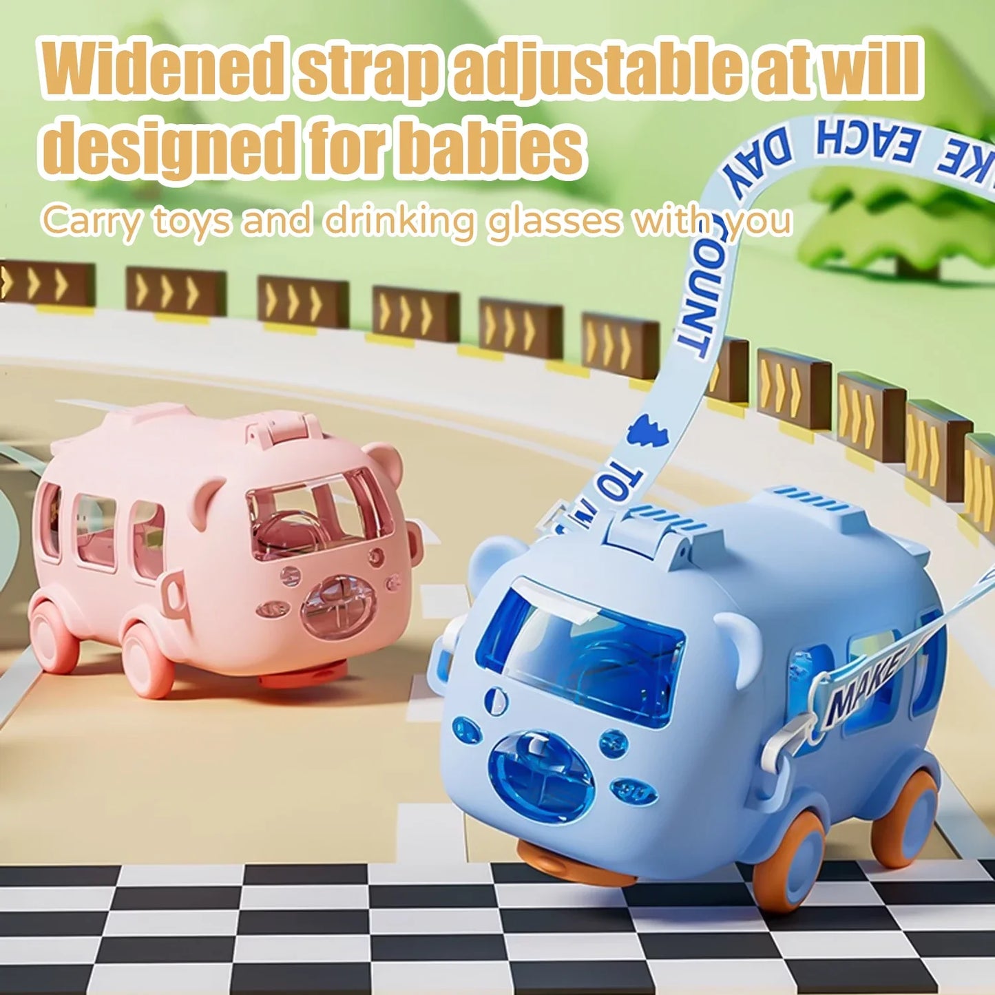 Portable Bus Shape Water Bottle - Wholesalus