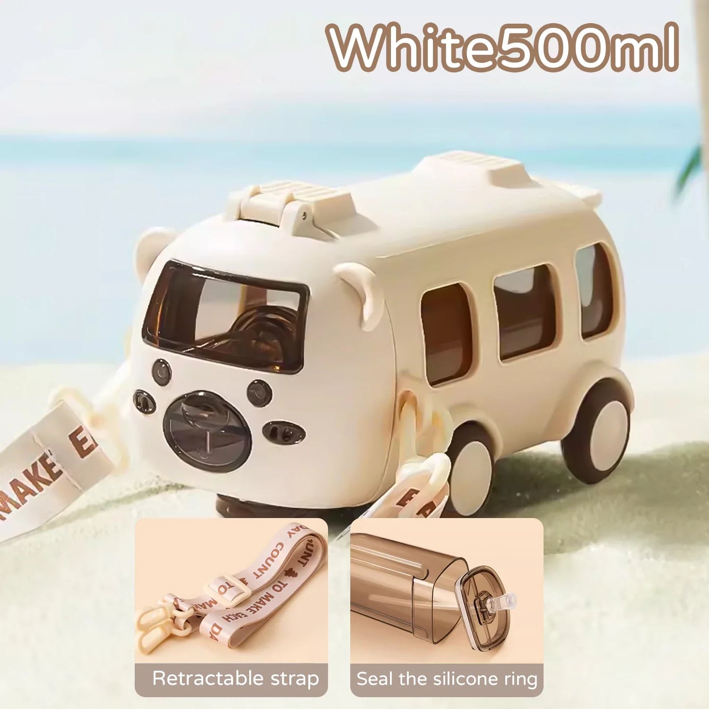 Portable Bus Shape Water Bottle - Wholesalus