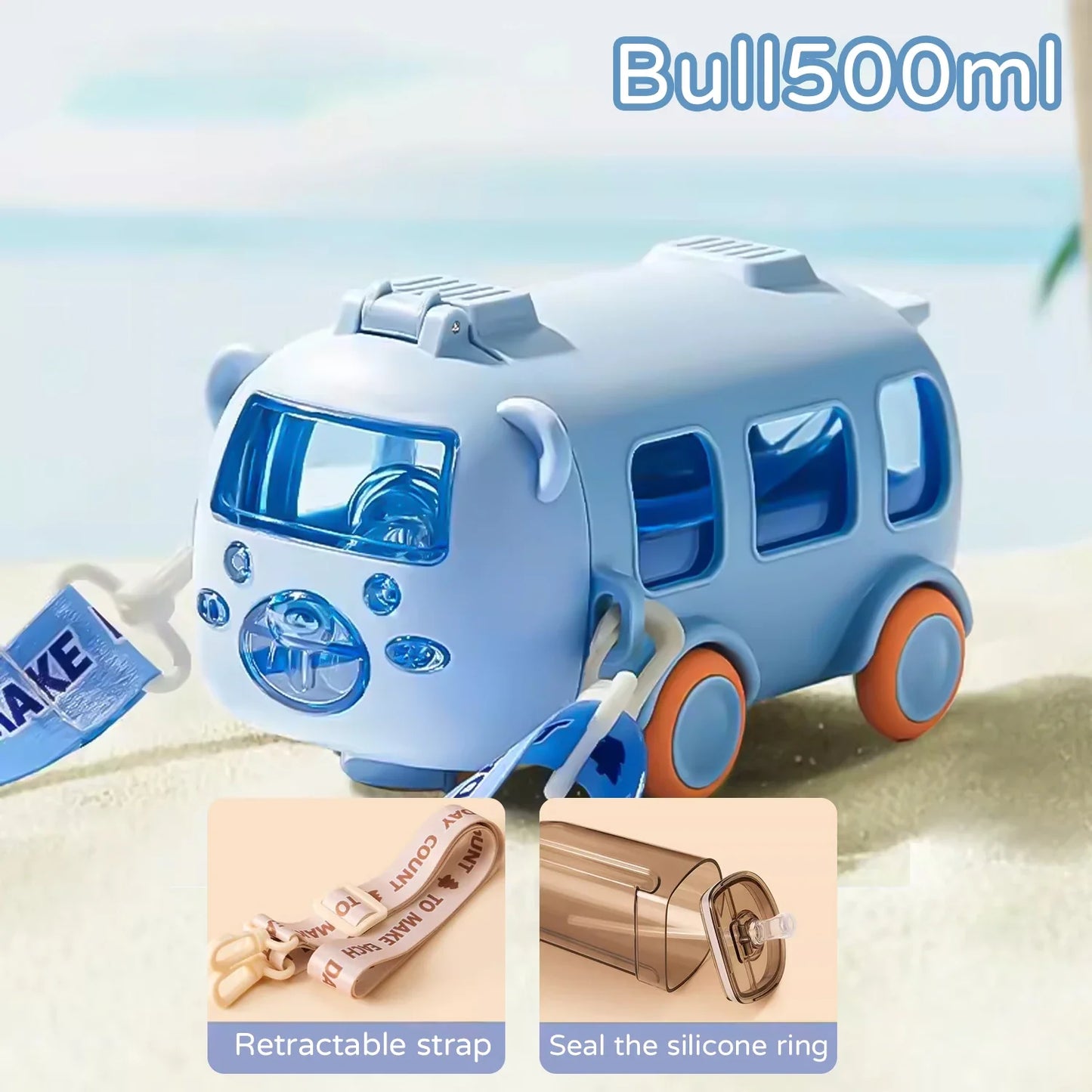 Portable Bus Shape Water Bottle - Wholesalus