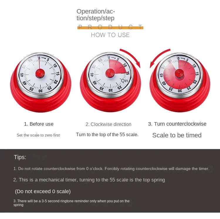 Magnetic Rotating Mechanical Timer - Wholesalus