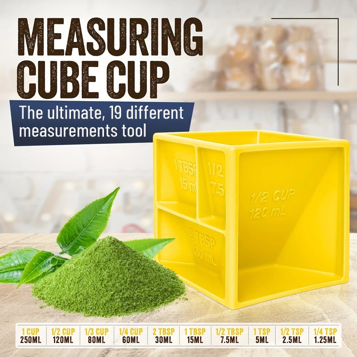 Multi Measuring Cube Cup - Wholesalus