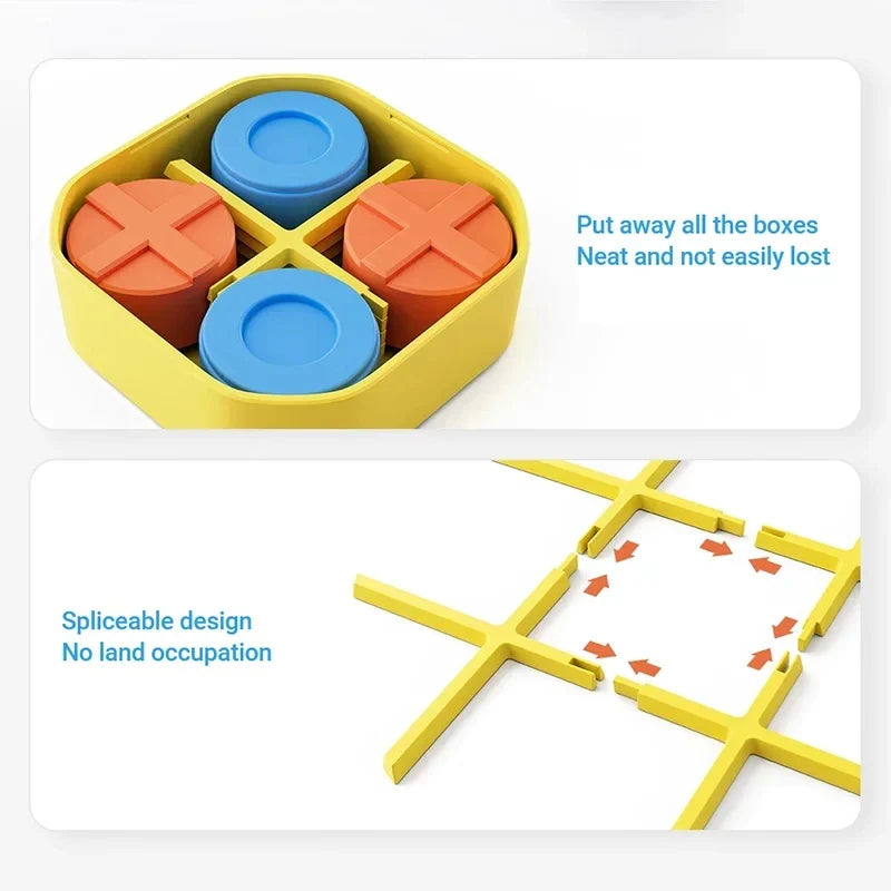 Portable Super TIC-TAC-TOE Puzzle Game - Wholesalus
