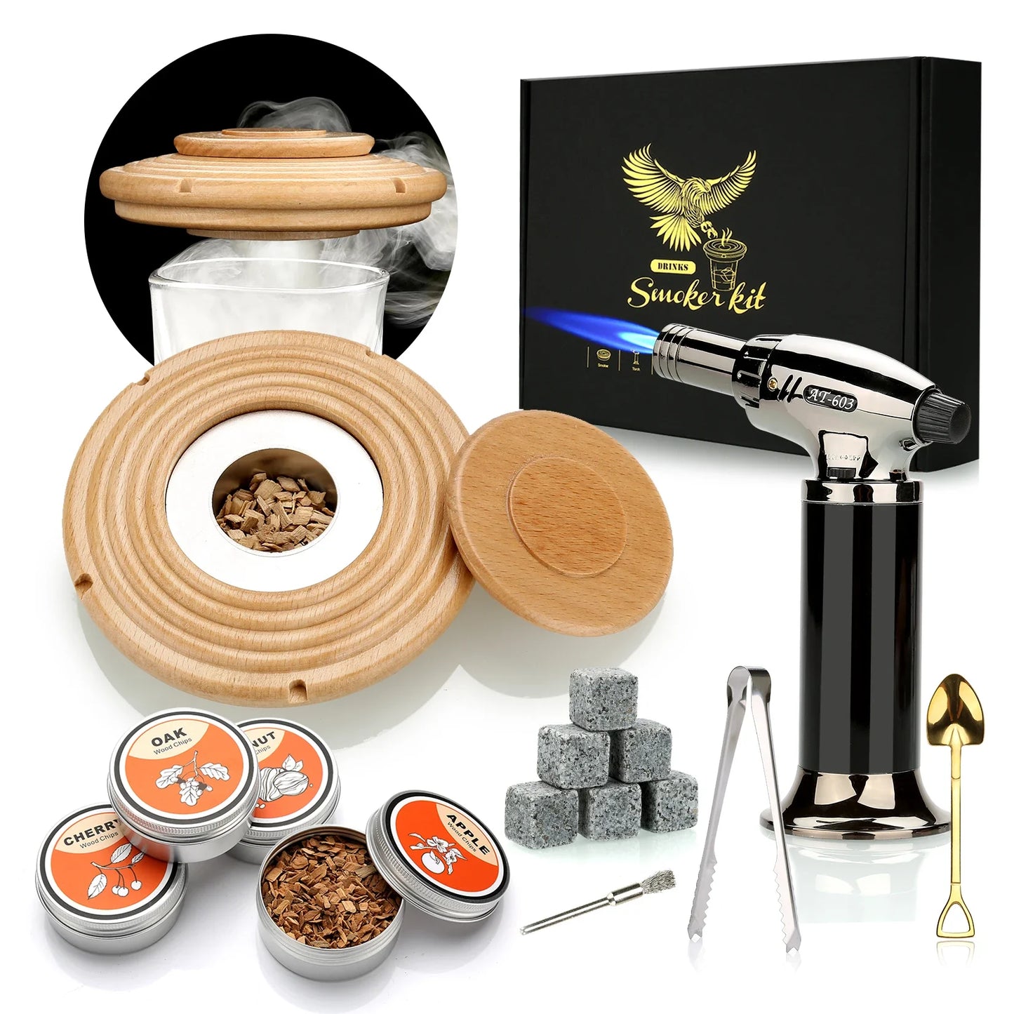 Cocktail Smoker Kit With Torch - Wholesalus