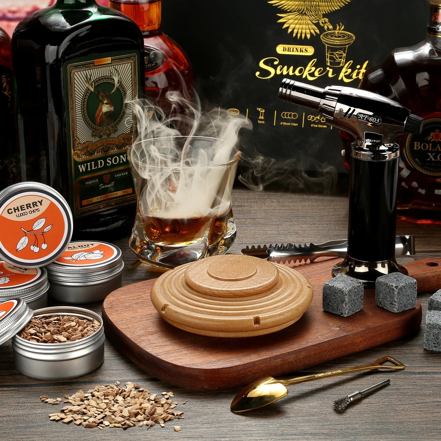 Cocktail Smoker Kit With Torch - Wholesalus