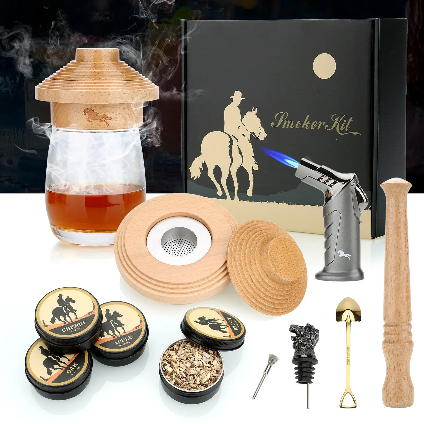 Cocktail Smoker Kit With Torch - Wholesalus