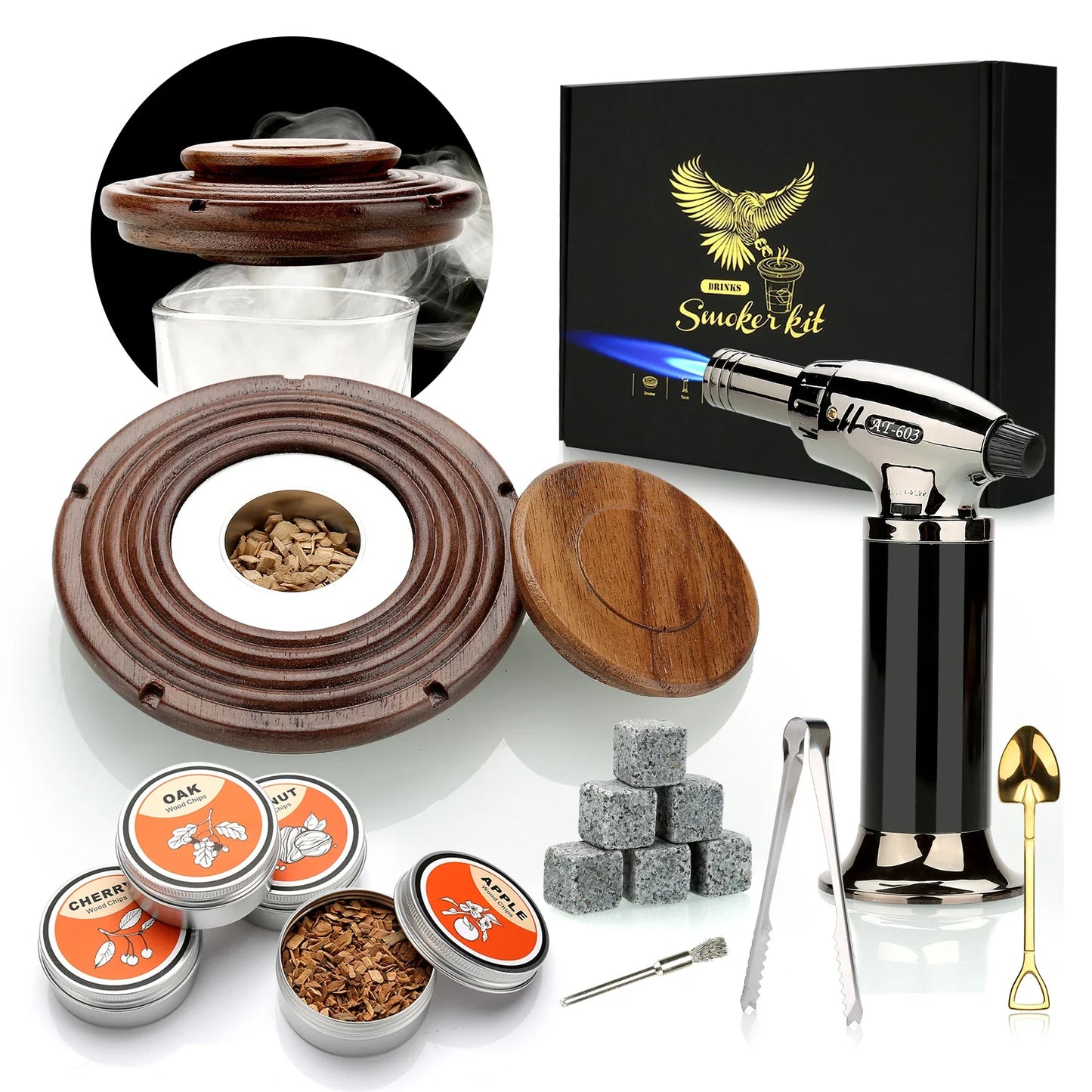 Cocktail Smoker Kit With Torch - Wholesalus