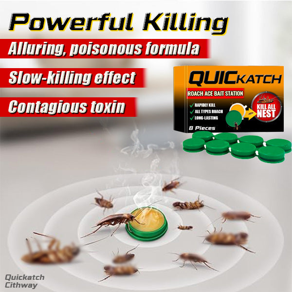 The Original QuicKatch™ - Cockroach Bait Gel Station - Wholesalus