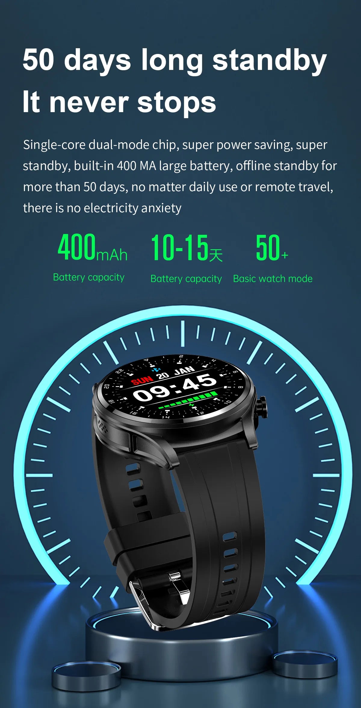 Smart Two-in-one Bluetooth Watch - Wholesalus