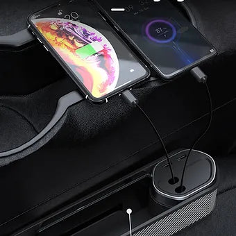 Car Seat Gap Charging Storage Box - Wholesalus