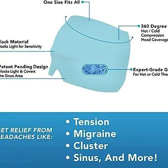 Headache Relief Ice Gel Eye Mask - Wholesalus