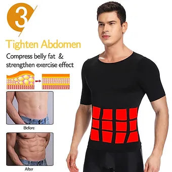 Men's Body Shaper Slimming T-Shirt - Wholesalus