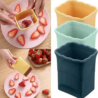 Stainless Steel Handheld Fruit Cup Slicer - Wholesalus