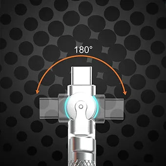 Rotatable Fast Charge Data Cable - Wholesalus
