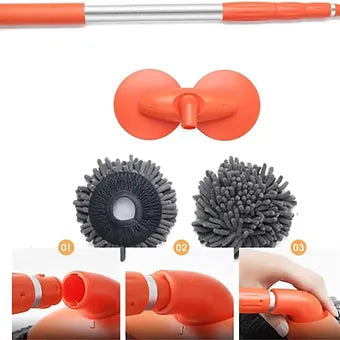 Retractable Rotary Car Wash Mop - Wholesalus