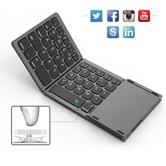 Foldable wireless bluetooth keyboard - Wholesalus