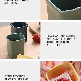 Stainless Steel Handheld Fruit Cup Slicer - Wholesalus