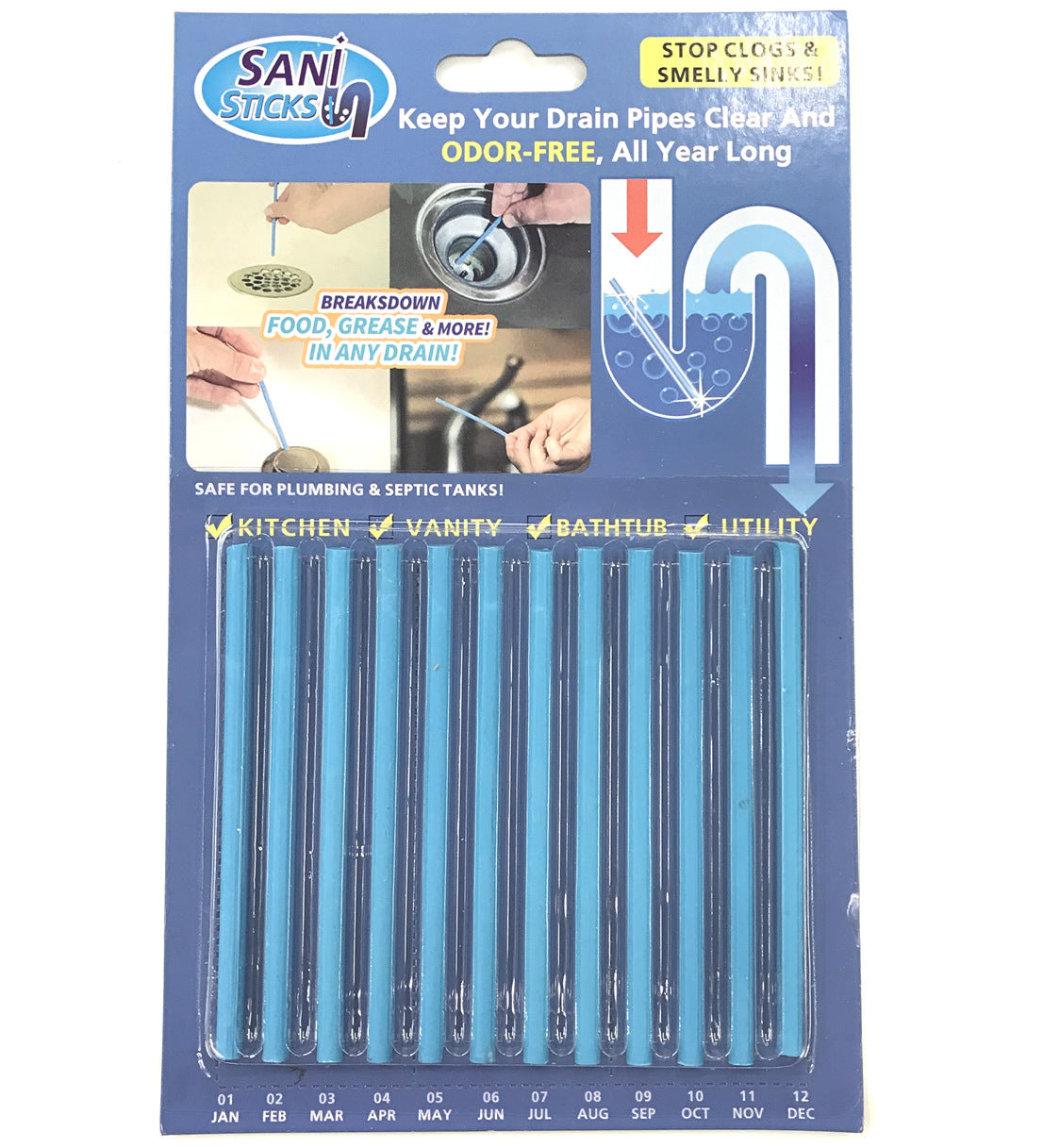 Pipeline Decontamination Sticks Pack of 12