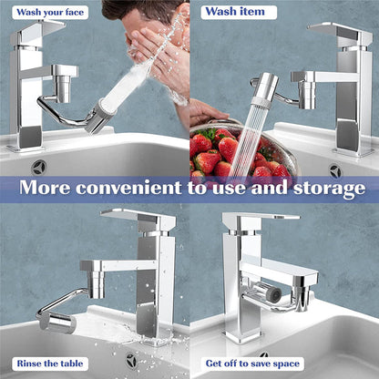 1080 Degree Rotating Faucet Extender - Dual Mode - Wholesalus