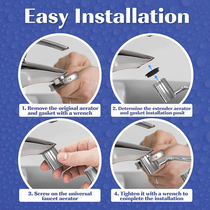 1080 Degree Rotating Faucet Extender - Dual Mode - Wholesalus