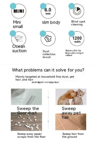 Sweeping Robot Automatic Household Mini Cleaning Machine USB Rechargeable Smart Vacuum Cleaner - Wholesalus