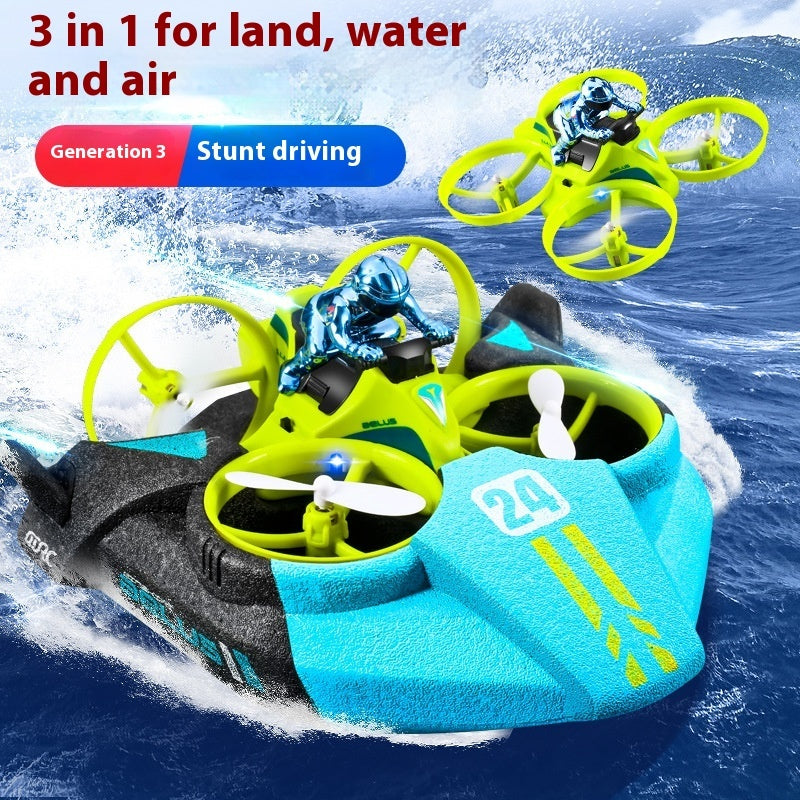 Remote Control Aircraft Children's Three-in-one Unmanned Helicopter - Wholesalus