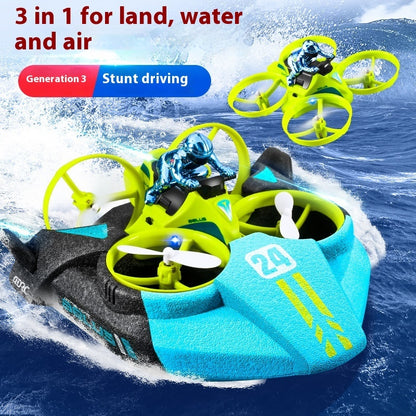 Remote Control Aircraft Children's Three-in-one Unmanned Helicopter - Wholesalus