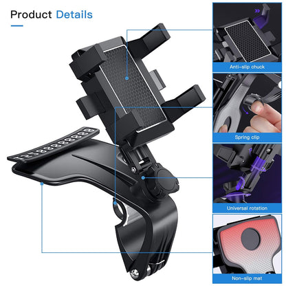 360 Degree Rotatable Car Dashboard Phone Holder - Wholesalus
