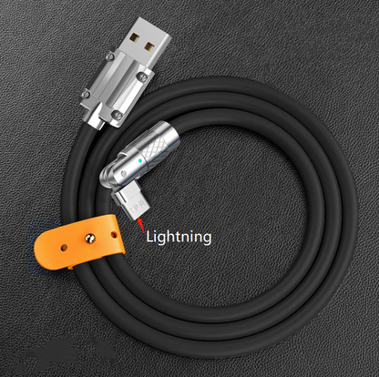 Rotatable Fast Charge Data Cable - Wholesalus