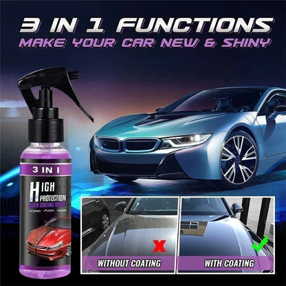 3 in 1 Quick Car Ceramic Coating Spray - Wholesalus
