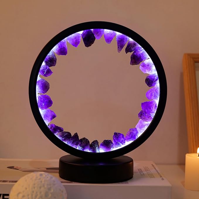 Natural Gemstone Crystal Lamp