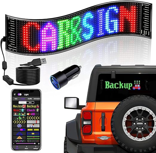 Flexible LED Car Sign Panel