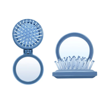 Foldable Mini Comb with Mirror - Wholesalus