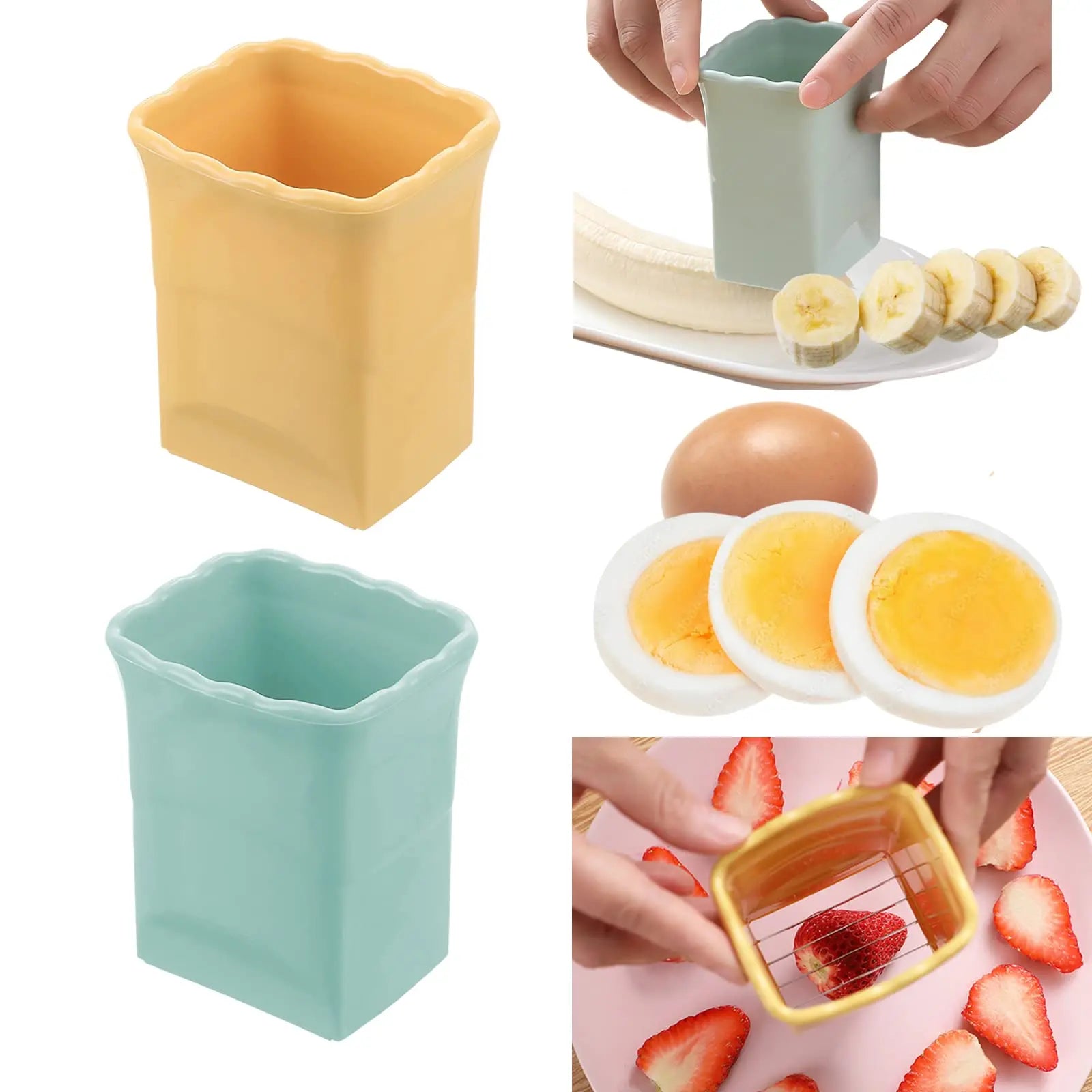 Stainless Steel Handheld Fruit Cup Slicer - Wholesalus