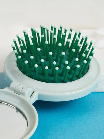 Foldable Mini Comb with Mirror - Wholesalus
