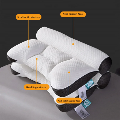 Anti-Traction Zoned Knitted Neck Support Pillow - Wholesalus