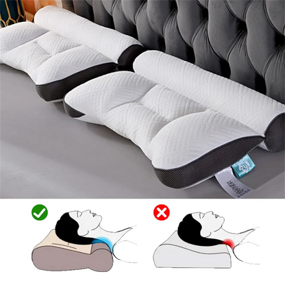 Anti-Traction Zoned Knitted Neck Support Pillow - Wholesalus