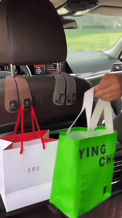Car Headrest Organizer Leather Hook - Wholesalus