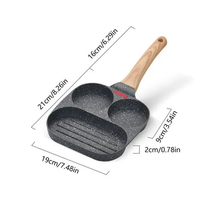 Multifunctional 3 In 1 Non-Stick Frying Pan - Wholesalus