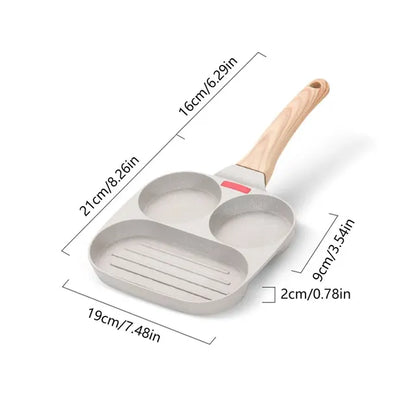 Multifunctional 3 In 1 Non-Stick Frying Pan - Wholesalus