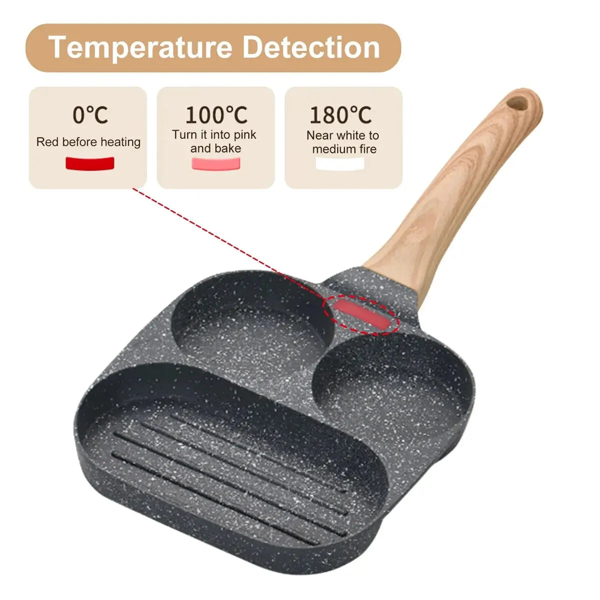 Multifunctional 3 In 1 Non-Stick Frying Pan - Wholesalus